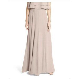 Show Me Your Mumu Womens Princess Ariel Ball Gown Skirt‎ Beige Maxi Zipper L New